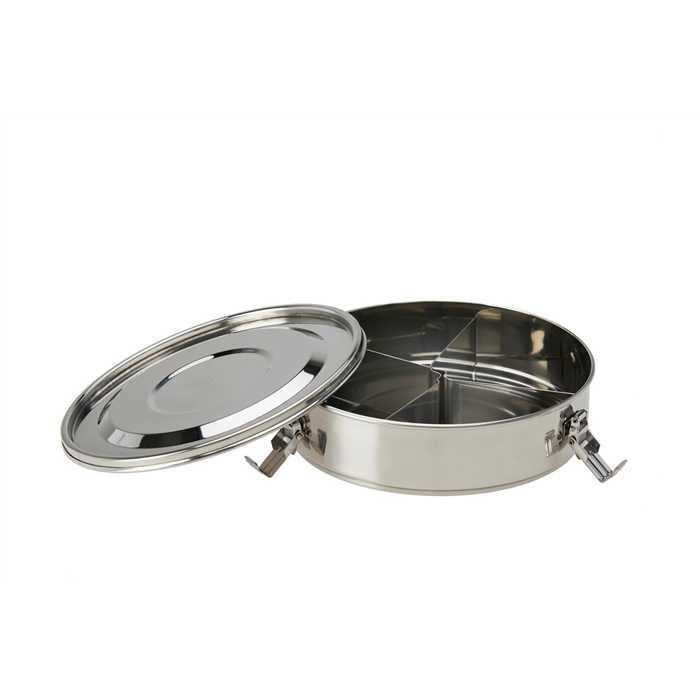 Graines De Vie Assiette Tiffin Inox 18cm Avec Compartiments Graines De Vie Assiette Tiffin Inox 18cm Avec Compartiments